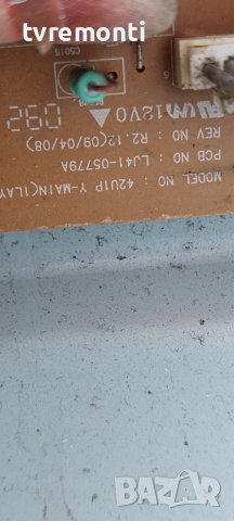 Платка Y-MAIN BOARD PCB LJ41-05779A/PBA LJ92-01582A SAMSUNG PS42B451B2W for 42inc DISPLAY S42AX-YB07, снимка 2 - Части и Платки - 41641540
