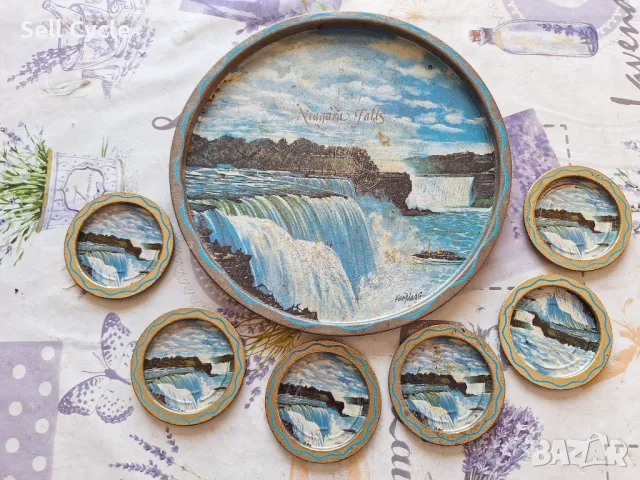 ✅МЕТАЛЕН ПОДНОС И ЧИНИЙКИ - НИАГАРСКИ ВОДОПАД ❗