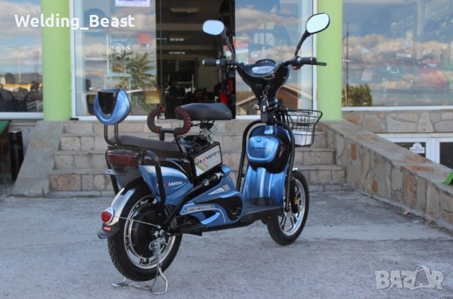 Електрически скутер-велосипед EBZ16 500W - BLUE , снимка 4 - Мотоциклети и мототехника - 41827635