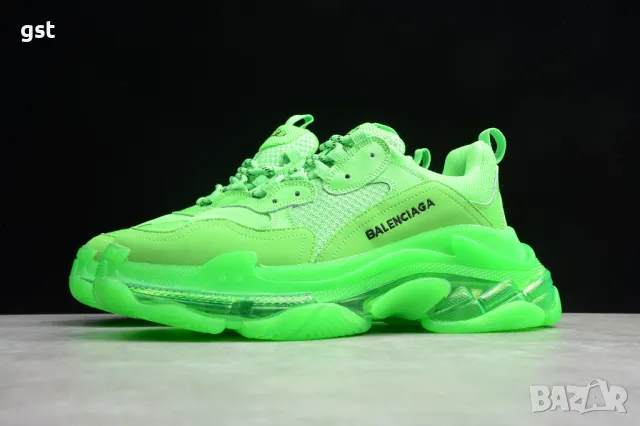 BALENCIAGA Triple S Ultra Green 💚 Баленсиага Маратонки Унисекс Редки , снимка 2 - Маратонки - 49946315
