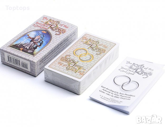 Таро карти: Lord of the Rings Tarot, 7x12 см с хартиена книжка, снимка 8 - Карти за игра - 36310572