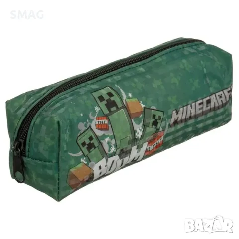 Несесер цилиндър зелен minecraft за момчета 19x6x6 см_1252091