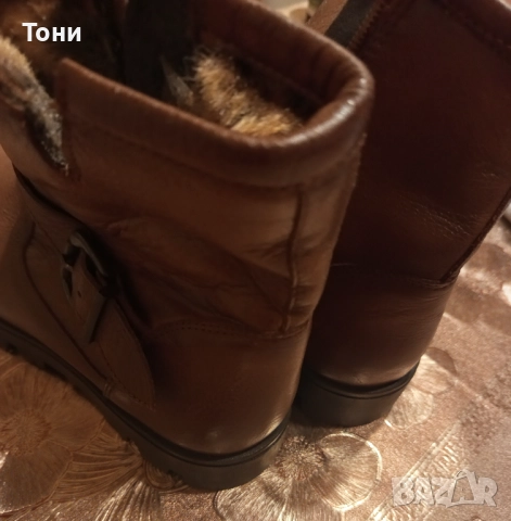 Buffalo London Нови Дамски Боти Изцяло от Естествена Кожа 38 , снимка 11 - Дамски боти - 52932024