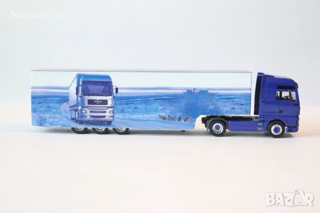 HERPA H0 1/87 MAN TGA КАМИОН МОДЕЛ TIR, снимка 6 - Колекции - 50400929