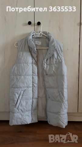 Светлосин дълъг елек, снимка 1