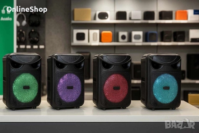 Преносима 8" караоке тонколона с Bluetooth, снимка 6 - Тонколони - 53036851