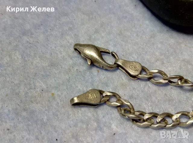 ВИНТИДЖ СРЕБЪРНА ГРИВНА МАРКОВО СРЕБРО 925 ODEMA КЛАСИЧЕСКА ПЛЕТКА с НУЖДА от ХАЛКИЧКА в КРАЯ 49740, снимка 3 - Гривни - 49553259