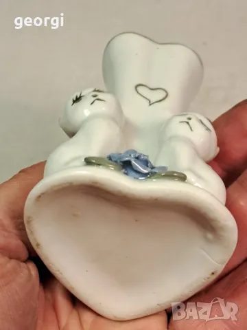 мини порцеланова ваза с котета 19/5, снимка 3 - Вази - 49266958