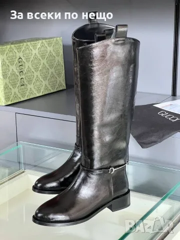 Gucci Дамски Ботуши Гучи - Черни Или Кафеви Код E168, снимка 11 - Дамски ботуши - 55840898