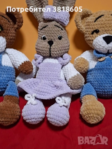 🧸✨ Ръчно плетени играчки – сладък и уникален подарък ✨🧶, снимка 3 - Плюшени играчки - 53386534