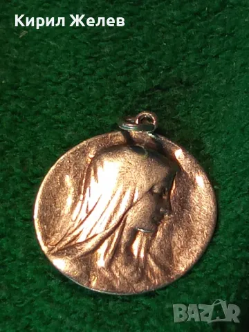 Старинна КАТОЛИЧЕСКА СРЕБЪРНА ИКОНКА МЕДАЛЬОН СРЕБРО ВИСОКА ПРОБА ХУДОЖЕСТВЕНА РЪЧНА ИЗРАБОТКА 44315, снимка 13 - Антикварни и старинни предмети - 50056887