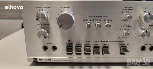 Стерео усилвател DUAL CV 1600#1, снимка 4 - Ресийвъри, усилватели, смесителни пултове - 53334141
