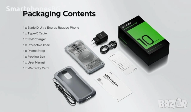 Doogee Blade 10 Ultra Energy 36GB RAM 256GB ROM, Ultra Slim с IP68 защита, снимка 9 - Други - 53788616