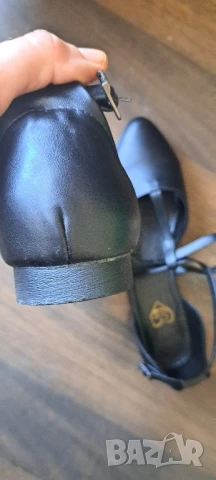 Черни дамски обувки 38-39 номер , снимка 4 - Дамски ежедневни обувки - 50641253
