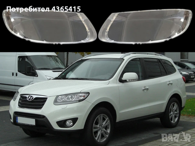 Стъкла за фарове на Hyundai Santa Fe (2007-2013)