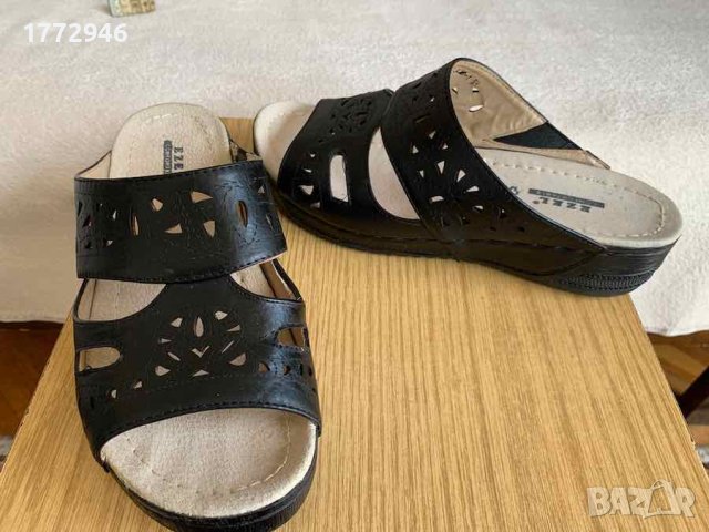 ПРОМО Чехли, сандали със стелки естествена кожа, почти нови, снимка 4 - Дамски ежедневни обувки - 41261515