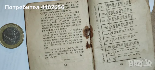 Календарче от 1920 година , снимка 6 - Антикварни и старинни предмети - 49679092