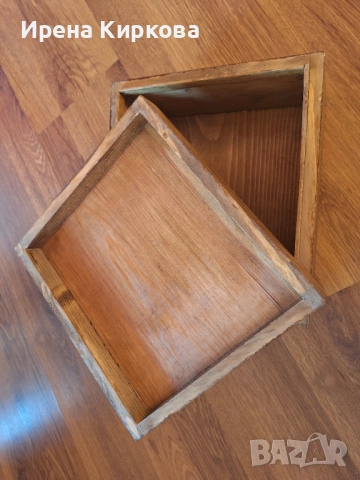 Дървена кутия масив, снимка 3 - Декорация за дома - 52802889