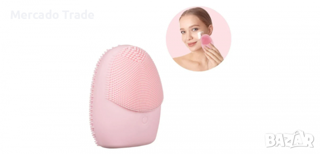 Почистващ уред за лице, Розов силикон 