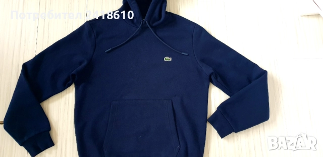 Lacoste Classic Fit  Cotton Hoodie Mens Size 3 - S  НОВО! ОРИГИНАЛ! Мъжка Качулка., снимка 8 - Суичъри - 52672747