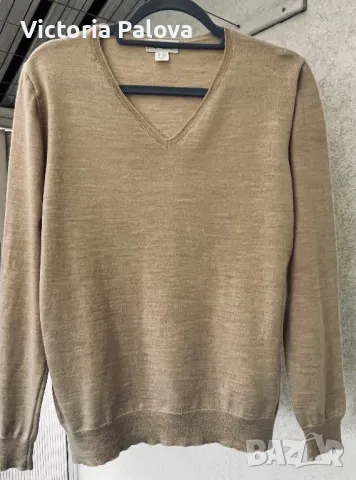 Блуза/пуловер HESSNATUR топъл беж меринос, снимка 4 - Блузи с дълъг ръкав и пуловери - 48278917