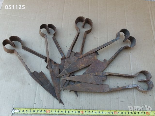 комплект от 5 броя овчарски ножици за стригане на овце, снимка 10 - Антикварни и старинни предмети - 36004800