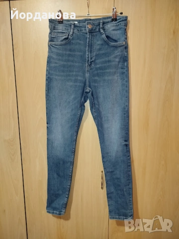Дънки ZARA с висока талия р-р 40, снимка 2 - Дънки - 53050610