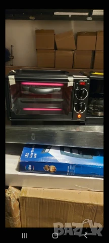 Най-добра цена! Печка, тостер и кафемашина, 3 в 1, 12 литра фурна, Плоча с незалепващо покритие, снимка 15 - Печки, фурни - 49028760