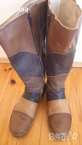 Естествена кожа, снимка 2 - Дамски ботуши - 41042897
