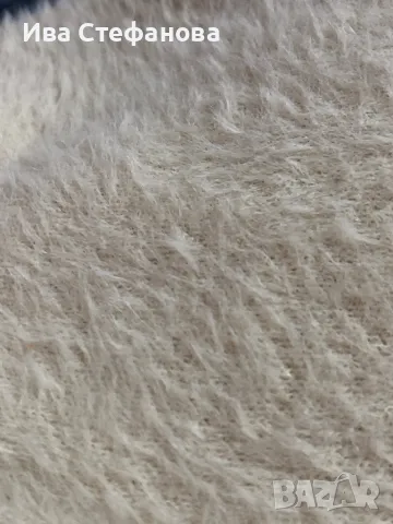 Нов вискоза висока талия топъл мек гушкав  рошав еластичен бежов nude camel панталон, снимка 7 - Панталони - 47791717