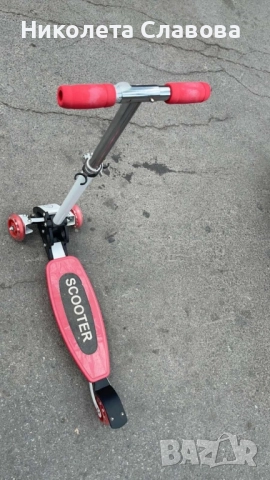 Детски скутер с възможност за регулиране на височината и светещи колелета, снимка 7 - Детски велосипеди, триколки и коли - 50888098