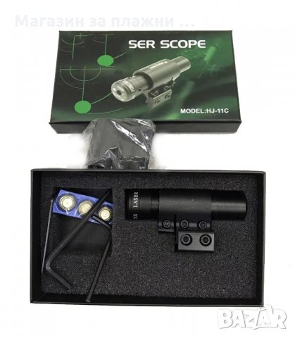 ЛАЗЕРЕН ПРИЦЕЛ ЗА ОРЪЖИЕ, ЧЕРВЕН - код 2059, снимка 2 - Ловно оръжие - 33963536
