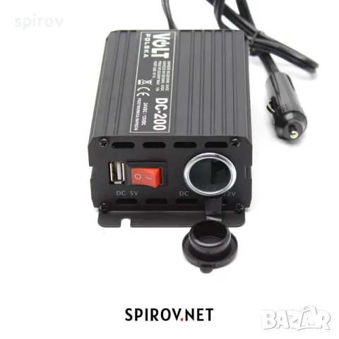 Конвертор на напрежение за гнездо на запалка DC 24V-12V 200W USB, снимка 3 - Части - 55703719
