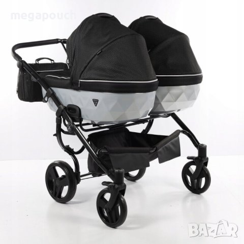 Бебешка количка Junama Mirror Satin Duo 2в1, 3в1 НОВА, снимка 16 - Детски колички - 42081956