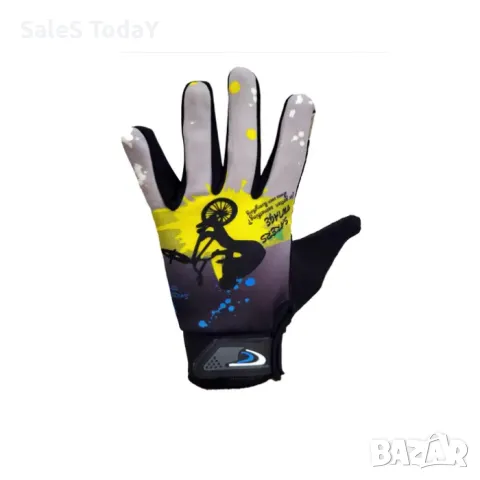 Детски ръкавици за колело, тротинетка, скутер, сиви, снимка 2 - Аксесоари за велосипеди - 50161647