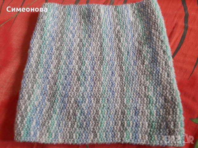 Плетен кръгъл шал на две куки, снимка 7 - Шалове - 36045972