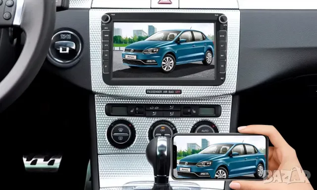 VAG 8" 2-DIN мултимедия с Android 12 за Volkswagen*SEAT*Skoda 8/128GB, снимка 8 - Аксесоари и консумативи - 48408918