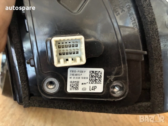 Kia Sportage 4 ляво пребиращо огледало. Киа Спортидж. 16-19г. 8пина. Оригинално. 87610-F1330, снимка 5 - Части - 53827192