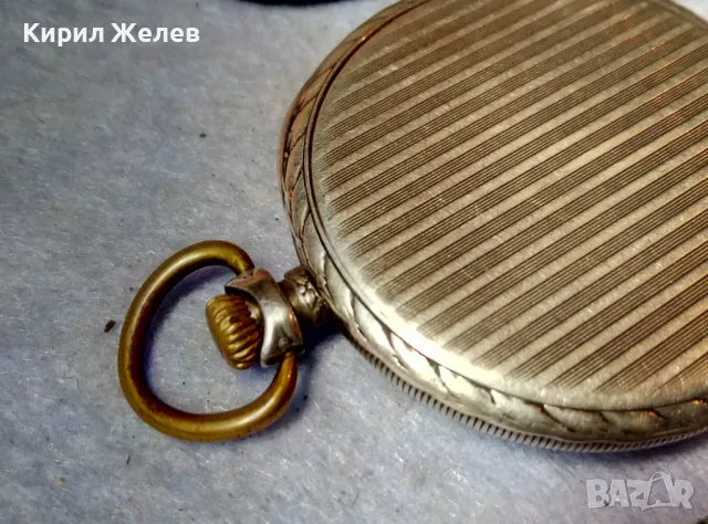 ZENITH Стар КОЛЕКЦИОНЕРСКИ ШВЕЙЦАРСКИ СРЕБЪРЕН ДЖОБЕН ЧАСОВНИК ЗЕНИТ СРЕБРО 800 Рядък МОДЕЛ 49660, снимка 8 - Антикварни и старинни предмети - 48609681