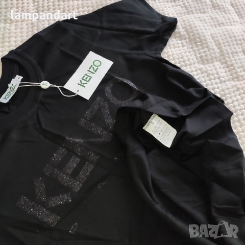 Тениска Kenzo в черно, снимка 2 - Тениски - 31124207