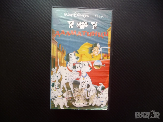 101 далматинци VHS филм класика Дисни кучета Крюела Де Вил палто кожи приключения, снимка 1