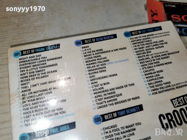 BEST OF CROONERS 5CD-ВНОС FRANCE-5БР ЗА 45ЛВ КОЛЕДНО 1912251010, снимка 6 - CD дискове - 52845226