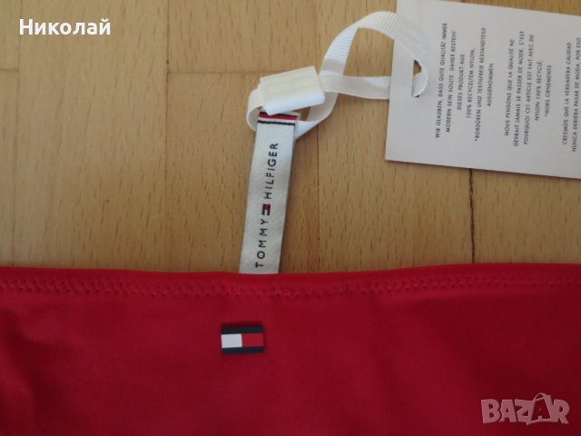 TOMMY HILFIGER Girls Navy, Red & White Logo Bikini детски баски долнище, снимка 4 - Детско бельо и бански  - 41845347