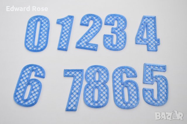 Цифри числа от пластмаса 
