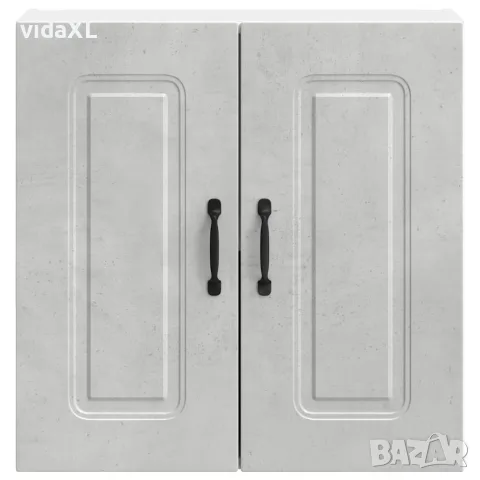 vidaXL Кухненски стенен шкаф, Kalmar, бетонно сив, инженерно дърво, снимка 6 - Шкафове - 56148263