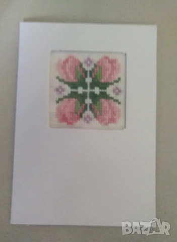 Бродирана картичка с плик 10/15