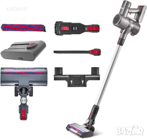 Вертикална акумулаторна прахосмукачка Voltz 250W, 2500mAh, снимка 3 - Прахосмукачки - 52796089