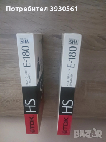 Лот две видео касети нови tdk hs 180, снимка 3 - Комплекти за видеонаблюдение - 53710711