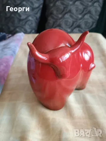 Красив керамичен бик-3, снимка 5 - Декорация за дома - 50094158