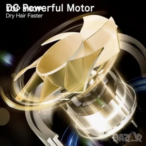 Нов Сешоар Mifasol 1600W Йонизация Бързо Сушене Тих - Черен, снимка 3 - Сешоари - 49427442